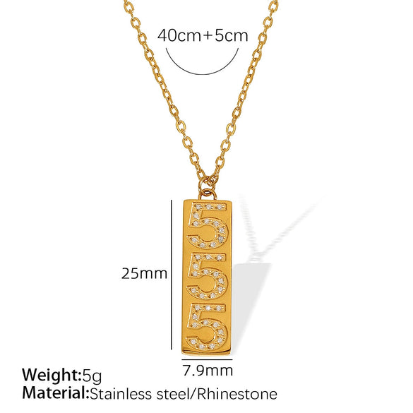 Pendant Necklace Women's Jewelry 316L Stainless Steel Electroplated Fashion Simple