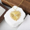 Pendant Necklace Women's Light Luxury Heart Highgrade Copper Real Gold Plated Inlaid Zircon