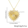 Pendant Necklace Women's Light Luxury Heart Highgrade Copper Real Gold Plated Inlaid Zircon