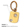 Pendant Necklace Women's 316L Stainless Steel Inlaid Rhinestone And Glass Stone Round With Eight Eyes Pattern Electroplated Light Luxury Fashion Style