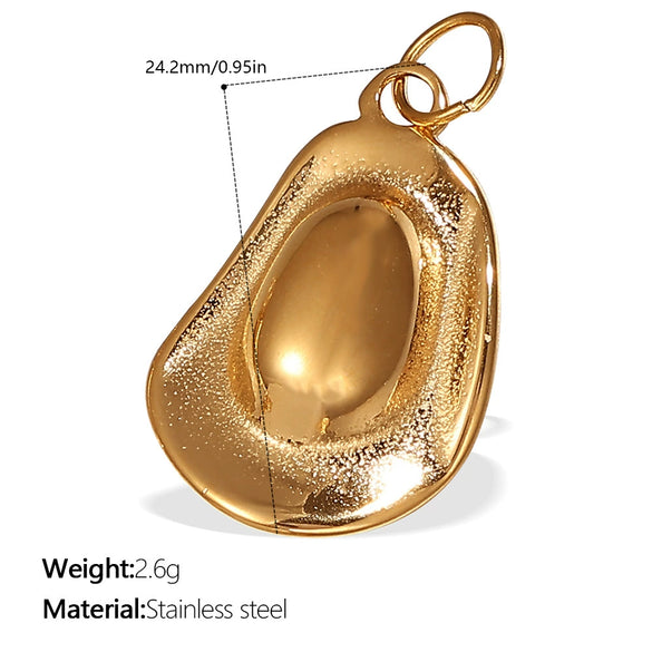 Pendant Necklace Women's 316L Stainless Steel Inlaid Rhinestone And Glass Stone Round With Eight Eyes Pattern Electroplated Light Luxury Fashion Style