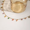 Pendant Necklace Women's Stainless Steel 18K Gold Rhinestone Electroplating Light Luxury Style