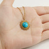 Pendant Necklace Women's 316L Stainless Steel 316L Stainless Steel 18K Gold Plated With Flower Pattern