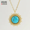 Pendant Necklace Women's 316L Stainless Steel 316L Stainless Steel 18K Gold Plated With Flower Pattern