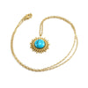 Pendant Necklace Women's 316L Stainless Steel 316L Stainless Steel 18K Gold Plated With Flower Pattern