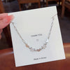 Pendant Pearl Necklace Women's Jewelry Titanium Steel Geometric Style Zirconia