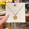 Pendant Pearl Necklace Women's Jewelry Titanium Steel Geometric Style Zirconia