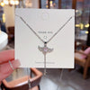 Pendant Pearl Necklace Women's Jewelry Titanium Steel Geometric Style Zirconia