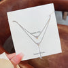 Pendant Pearl Necklace Women's Jewelry Titanium Steel Geometric Style Zirconia