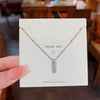 Pendant Pearl Necklace Women's Jewelry Titanium Steel Geometric Style Zirconia
