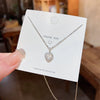 Pendant Pearl Necklace Women's Jewelry Titanium Steel Geometric Style Zirconia