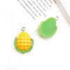 Pendant Plastic Resin Fruit Food Style Dripping Oil Pine Pineapple Banana Shape Diy Accessories