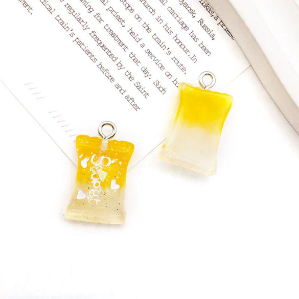 Pendant Plastic Resin Fruit Food Style Dripping Oil Pine Pineapple Banana Shape Diy Accessories