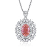Pendant S925 Silver Diamond Inlaid Geometric Style