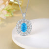 Pendant S925 Silver Diamond Inlaid Geometric Style