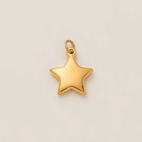 Pendant Stainless Steel Geometric Boots Stars Love Vacuum Plated 18K Gold Color