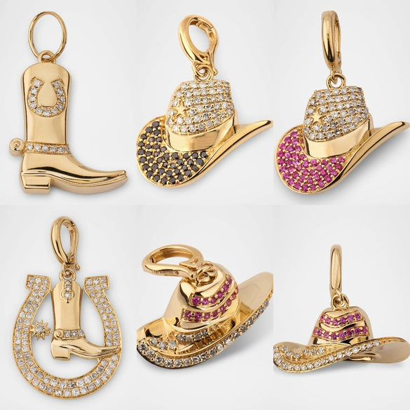 Pendant Stainless Steel Hip Hop Style Boots Horseshoe Furnace Vacuum Plating Electroplating