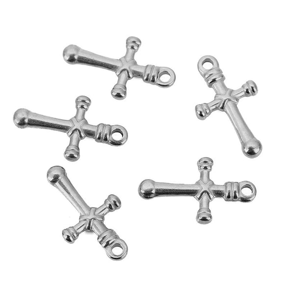 Pendant Stainless Steel Oil Pressure Cross Necklace Accessories
