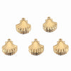 Pendant Stainless Steel Shell Fish Natural Style Electroplated