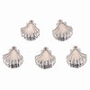 Pendant Stainless Steel Shell Fish Natural Style Electroplated
