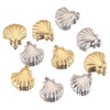 Pendant Stainless Steel Shell Fish Natural Style Electroplated