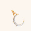 Pendant Stainless Steel Square Moon Intracranial Vacuum Plated