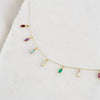 Pendant Titanium Steel Dropshaped Geometric Diamond Zircon Inlaid Electroplated