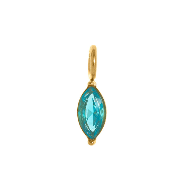 Pendant Titanium Steel Dropshaped Geometric Diamond Zircon Inlaid Electroplated