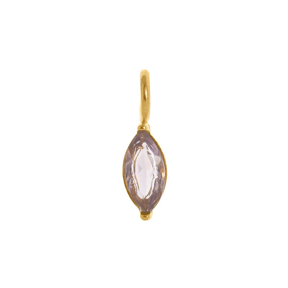 Pendant Titanium Steel Dropshaped Geometric Diamond Zircon Inlaid Electroplated
