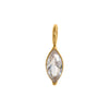 Pendant Titanium Steel Dropshaped Geometric Diamond Zircon Inlaid Electroplated