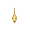 Pendant Titanium Steel Dropshaped Geometric Diamond Zircon Inlaid Electroplated