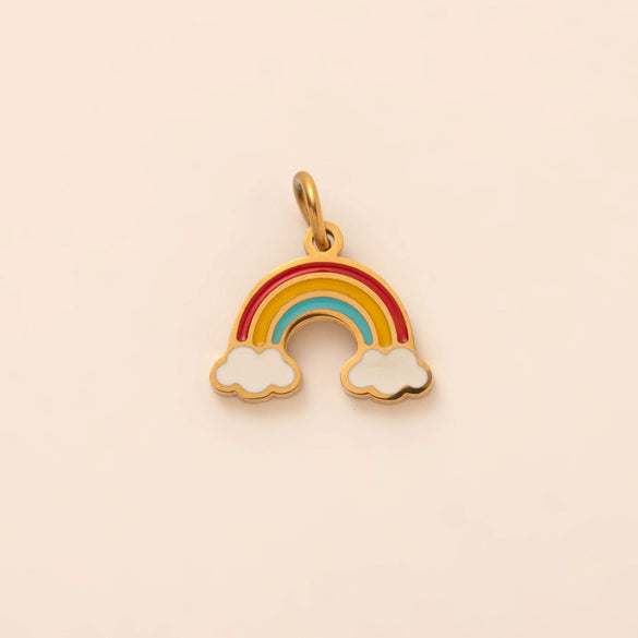 Pendant Titanium Steel Geometric Style Vacuum Plated 18K Gold
