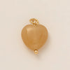 Pendant Titanium Steel Heart Shape Mixed Gemstone Inlay Furnace Vacuum Plating For Women