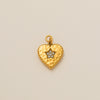 Pendant Titanium Steel Heart Shape Mixed Gemstone Inlay Furnace Vacuum Plating For Women