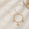 Pendant Women Holiday Style Starfish Rice Beads Imitation Pearl Iron Chain Alloy Dripping Oil Star Design