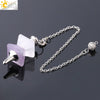 Pendulum Jewelry Natural Stone And Copper Accessories Inverted Pyramid Cone Electroplated