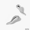 Pepper Shaped Pendant Necklace And Earrings Suit In Stainless Steel With Electroplating For Women Creative And Personalized Design