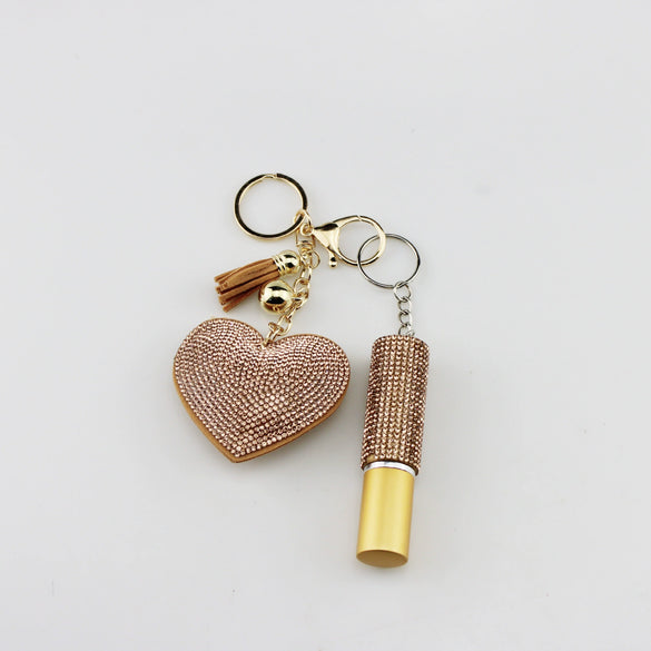 Perfume Bottle Keychain Love Diamond