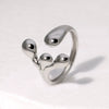 Personality Design Electroplated Stainless Steel Ring For Women