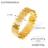 Personality Design Sense Geometric Hollow Irregular Titanium Steel Bracelet With Electroplating Treatment