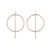 Personality Exaggerated Big Circle Geometric Earrings Nightclub Fashion Trendy Simple Style Elegant Allmatch Popular Earrings