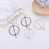 Personality Exaggerated Big Circle Geometric Earrings Nightclub Fashion Trendy Simple Style Elegant Allmatch Popular Earrings