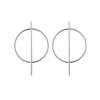 Personality Exaggerated Big Circle Geometric Earrings Nightclub Fashion Trendy Simple Style Elegant Allmatch Popular Earrings
