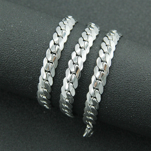 Personality Holder Slip Side Chain Necklace Titanium Steel Geometric Style
