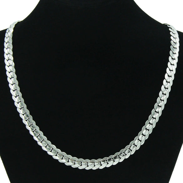 Personality Holder Slip Side Chain Necklace Titanium Steel Geometric Style