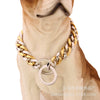 Pet Chain Collar Titanium Steel Sixsided Grinding Chain Polished Vacuum Plating Pit Bull Style