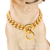 Pet Chain Collar Titanium Steel Sixsided Grinding Chain Polished Vacuum Plating Pit Bull Style