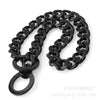 Pet Chain Collar Titanium Steel Sixsided Grinding Chain Polished Vacuum Plating Pit Bull Style