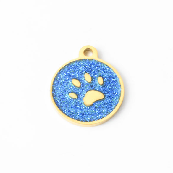 Pet Claw Tag Stainless Steel Pendant Jewelry Material With Oil Dripping Design And Electroplating Treatment