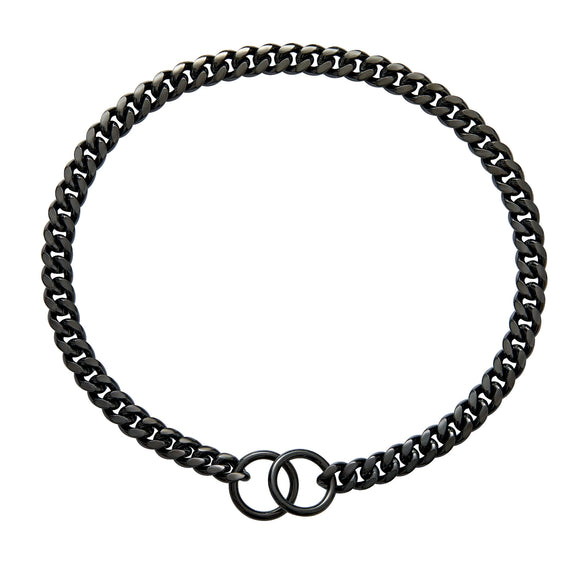 Pet Dog And Cat Chain Titanium Steel Cuban Chain With Encrypted Chain And Polished Vacuum Plating
